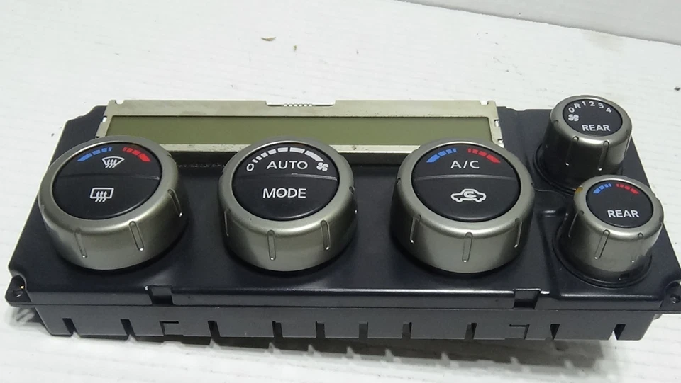 2005-2007 Nissan Pathfinder AC Heater Climate Control Switch Black - Image 2 of 4