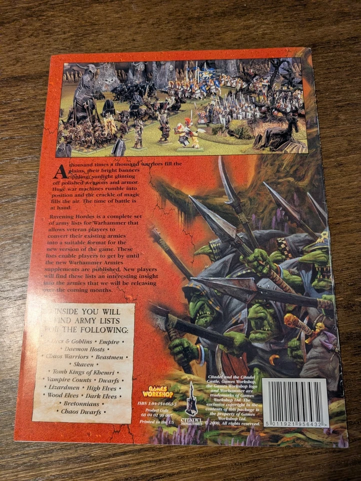 Warhammer Ravening Hordes Supplement OOP Orcs Goblins WFB - Image 2 of 3