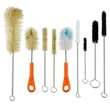Ultimate Bottle  Tube Brush Cleaning Set 9 Sizes  Shapes - Natural Assorted