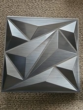 35 Matte 12x12 in Square 3D Diamond Textured PVC Stick On WALL PANELS Event