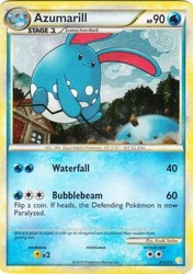 Azumarill 2/123 Holo Rare HeartGold & SoulSilver