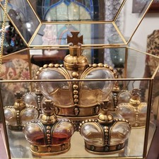 Prince Matchabelli Perfume Bottle Two Large 4 Ounce Bottles Vintage Collectible