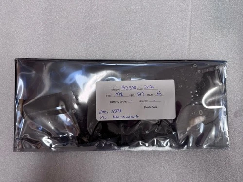 Apple MacBook Pro A2338 2020 M1 13" Logic Board 512GB 16GB + TouchID