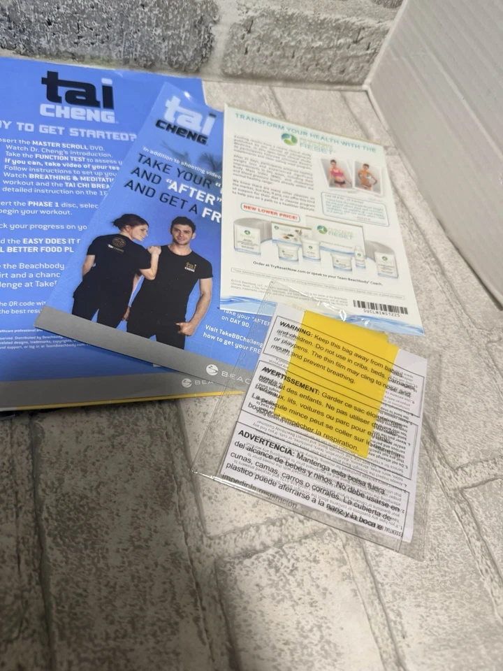 NEW Beachbody Tai Cheng DVD Workout Easy Does It Guidebook Master Class Sealed - Image 4 of 4