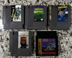 Lot of 5 Nintendo NES Games - Metal Gear / Life Force / Star Tropics - Free Ship