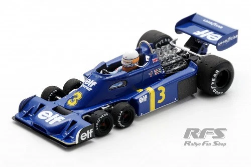 1 43 Spark S7315 Tyrell P34 Formel 1 Modellauto Resin Blau 1976