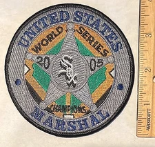 US MARSHAL patch Boston WHITE SOX World Series 2005 champions patch