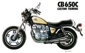 Honda Poster Cb650 Custom 1980 1981 1982 Brown Suitable To Frame Ebay