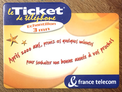 PHONE TICKET 2000 YEARS NO CODE PREPAID CARD PREPAID CALLING CARD CARD CARD