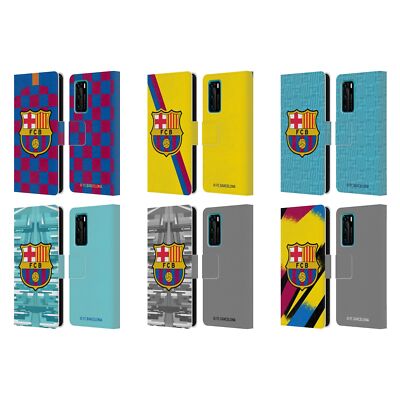 OFFICIAL FC BARCELONA 2019/20 CREST KIT LEATHER BOOK CASE FOR HUAWEI PHONES