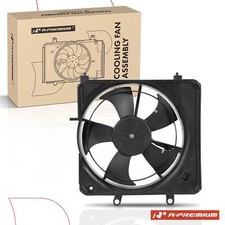A-Premium Engine Radiator Cooling Fan Assembly for Honda Fit 2007-2008 L4 1.5L