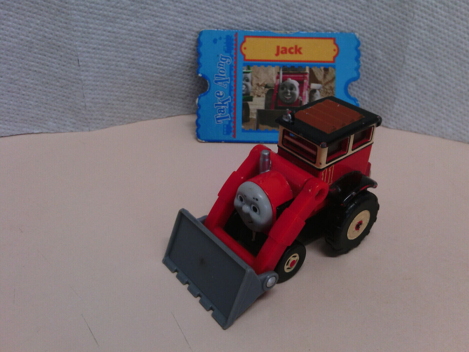 Thomas and Friends Take-Along Jack Front Loader with Card 2005 Diecast Metal