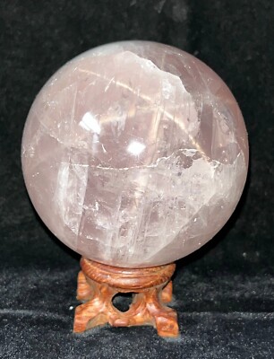 Natural STAR Rose Quartz SPHERE Ball Crystal Specimen Healing
