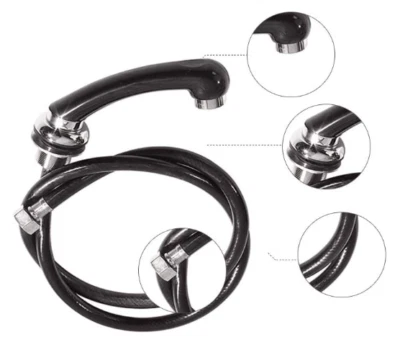Hairstore Barber Sink Faucet and Hoses Kit for Beauty Salon Spa