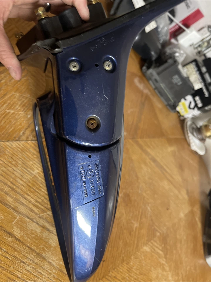 2004 hyundai sonata left side mirror. blue - Image 4 of 4