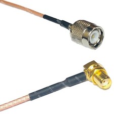 RG316 TNC MALE to SMA FEMALE ANGLE RF Cable Rapid-SHIP LOT