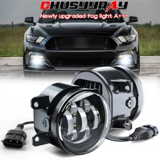 LED Clear Fog Light Bumper Lamp Replacement FOR Ford Mustang 2015 2016 2017 pair