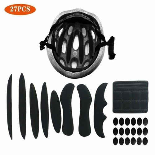 27Pcs Universal Helmet Padding Foam Bike Helmet Pads Cushion Replacement Bicycle - Picture 7 of 16