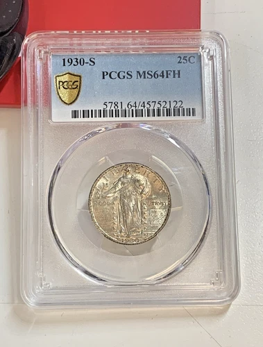 1930 S Quarter Dollars Standing Liberty Quarter PCGS MS-64 FH