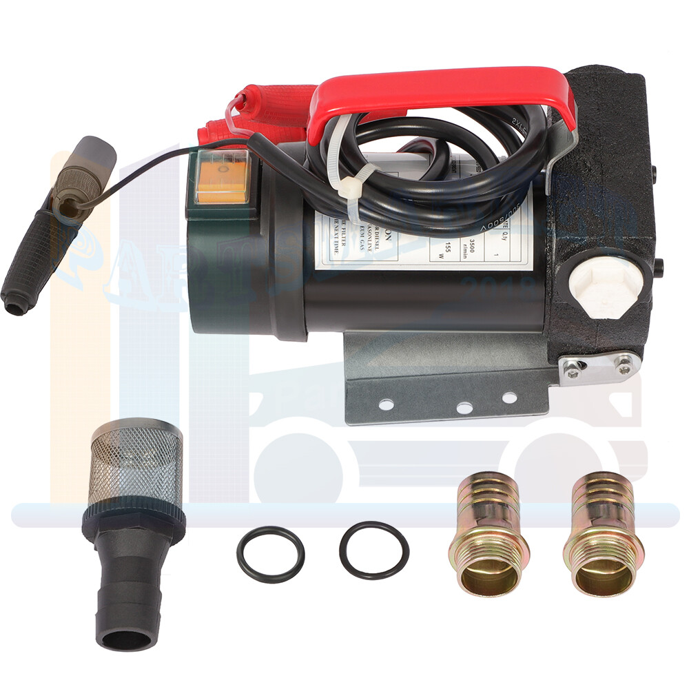 DC Electric Diesel Oil & Fuel Transfer Extractor Pump Motor 12V 10GPM