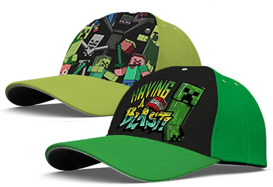 Minecraft Creeper Basecap Cap Kappe Creeper + Zombie Größen 52 cm + 54 cm