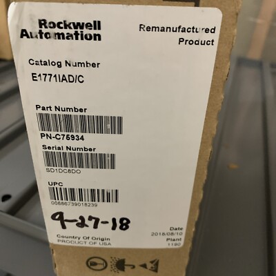 Allen-Bradley 1771-IAD  Series D - Factory Sealed Remanufactured By Rockwell
