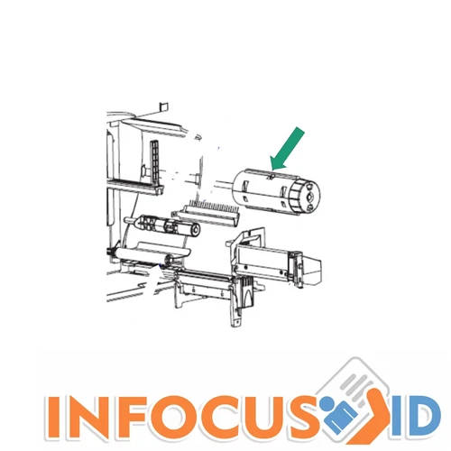 Zebra 20004M - Véritable S4M Kit Ruban Releveur Broche S4M