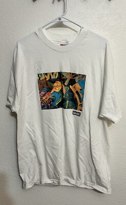 Liquid Tex T-Shirt One Line Stitch Vintage Graphic