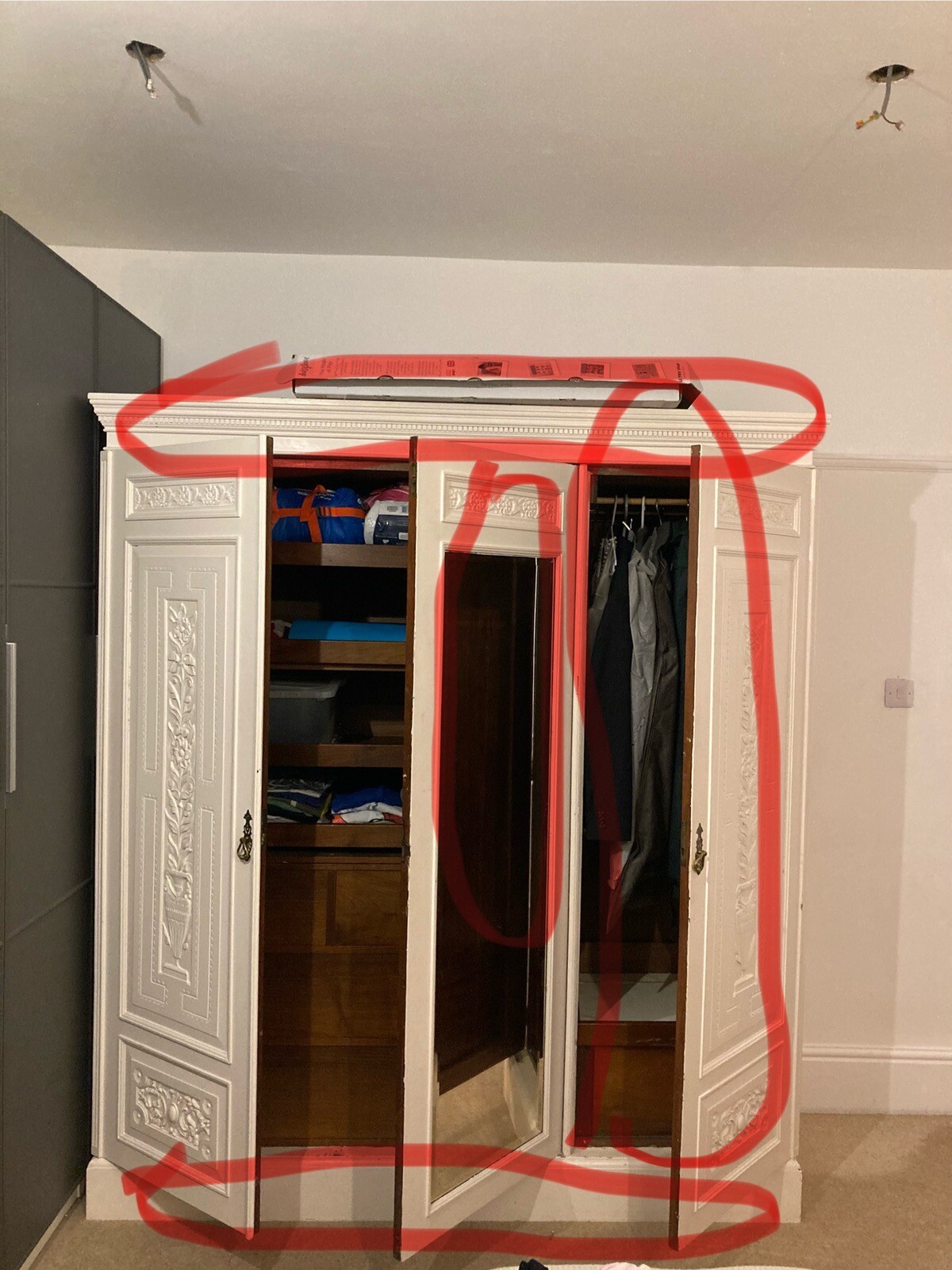 vintage wardrobe used eBay