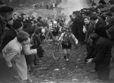 Jean Robic winner cyclo cross world championships Plateau de Grave- 1950s Photo