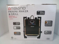 Ambiano Panini Maker & Grill 1400W Model 15382 - New Open Box   READ!