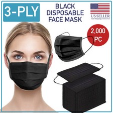Disposable 3-Ply Face Mask 2000 PCS Medical Surgical Ear-Loop Mouth Cover