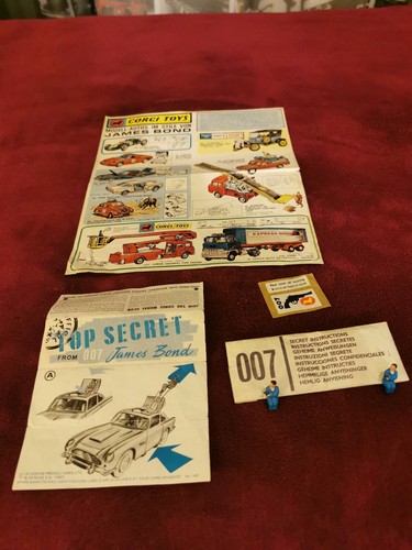 Corgi 261 Aston Martin Db5 1serie James Bond Completa Originale - Foto 12 di 12