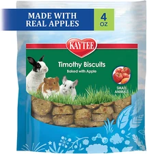 Kaytee Timothy Biscuits Baked Treat for Pet Guinea Pigs, Rabbits & Other Small A