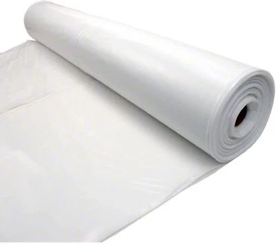 FARM PLASTIC SUPPLY Poly Cover - 6 Mil White Plastic Sheeting