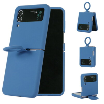 Handyhülle Für Samsung Galaxy Z Flip4 Flip3 Silikon Ringhalter Fold Case Schutz