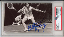 BILLIE JEAN KING SIGNED PHOTOGRAPH PSA DNA COA CERTIFIED AUTOGRAPH WIMBLEDON