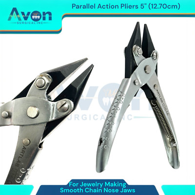 Smooth Chain Nose Parallel Pliers 12.70cm Long (5In) Smooth Jaws Jeweler Tools
