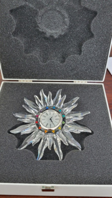 Swarovski Tischuhr Solaris Table CLock 221626 NEU MIB