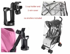 Rain Wind Cover Shield Cup Holder Bottle Coffee for EVENFLO Baby Child Stroller 
