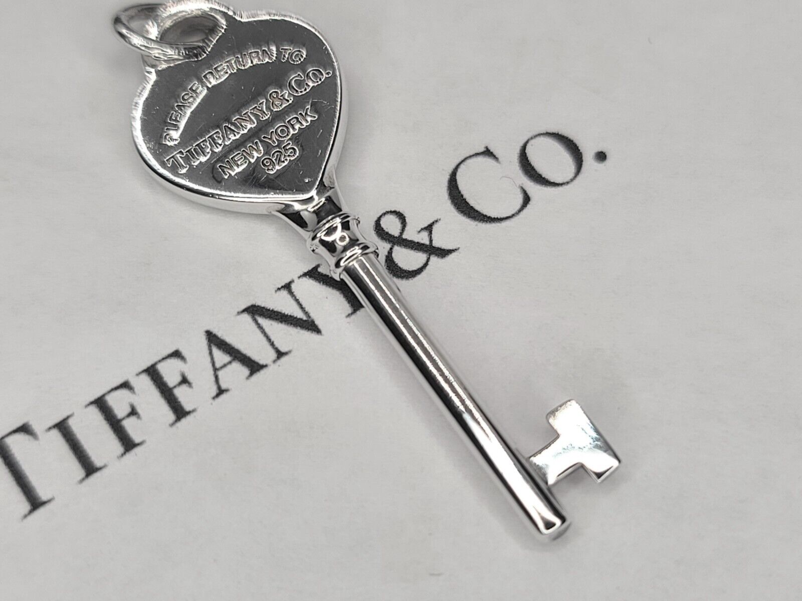 Authentic Please Return to Tiffany & Co Heart Key… - image 2
