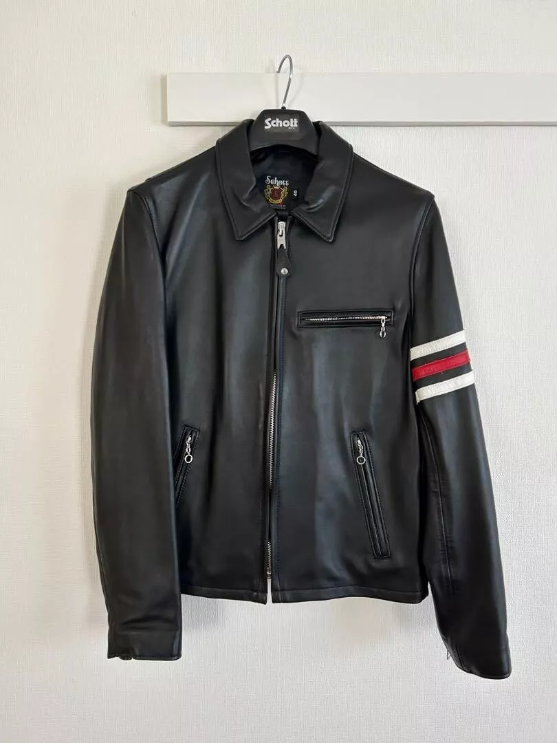 Veste en cuir Stussy Schott Supreme taille L couleur noir occasion