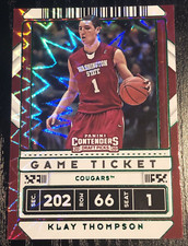 2020 Panini Contenders Draft Picks Game Ticket Green Explosion #6 Klay Thompson