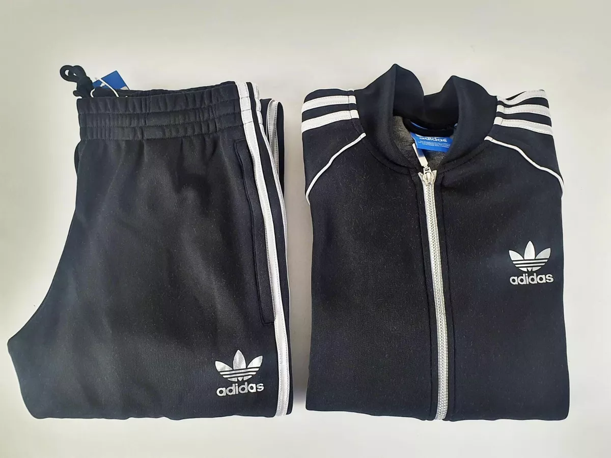 Black and cheap silver adidas tracksuit