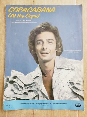 COPACABANA (AT THE COPA) Barry Manilow 1978 Sheet Music Kamakazi