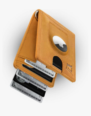 Kings Loot Slim Leather Airtag Wallet for Men RFID Blocking
