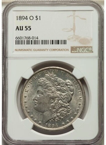 1894-O Better date Morgan, NGC AU55 *Video*