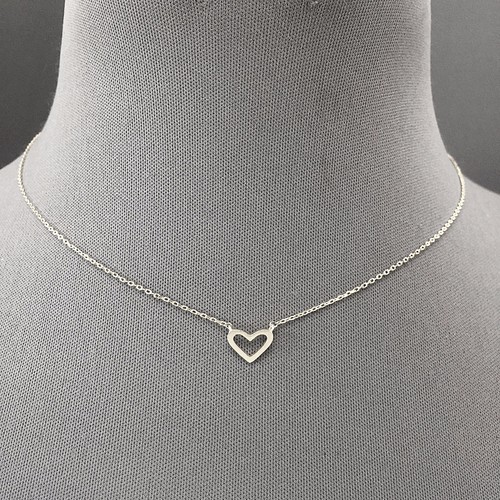 Simple Heart Shaped Pendant Necklace | eBay