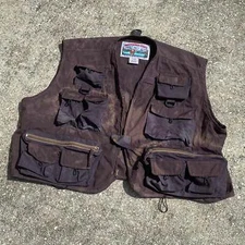 Vintage Field And Stream Ice Dyed Nylon Tackle Vest XXL
