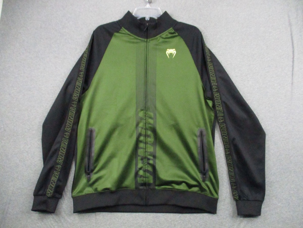 Venum Jacket XXL MMA Adult Full Zip Green Black Viper Head